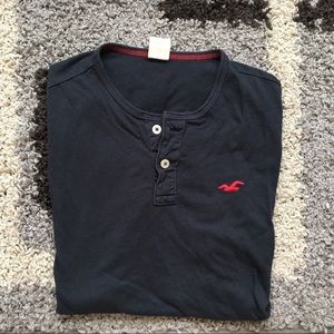 Hollister short sleeve Henley shirt, medium